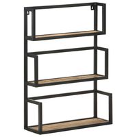 vidaXL Wall Shelf 23.6"x7.9"x33.5" Rough Mango Wood