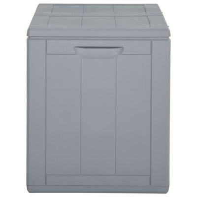 vidaXL Patio Storage Box 47.6 gal Gray PP Rattan