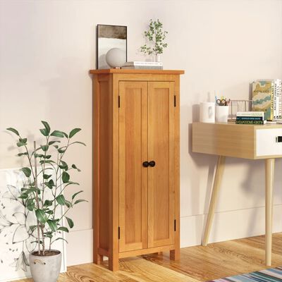 vidaXL Storage Cabinet 19.7"x8.7"x43.3" Solid Oak Wood