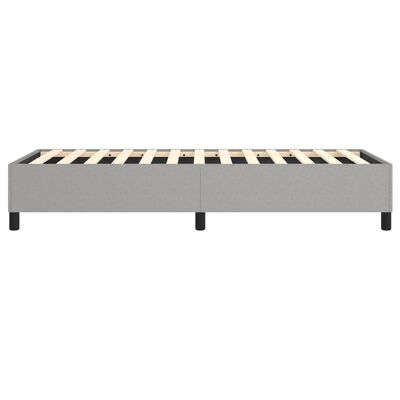 vidaXL Bed Frame Light Gray 39.4"x74.8" Twin Fabric