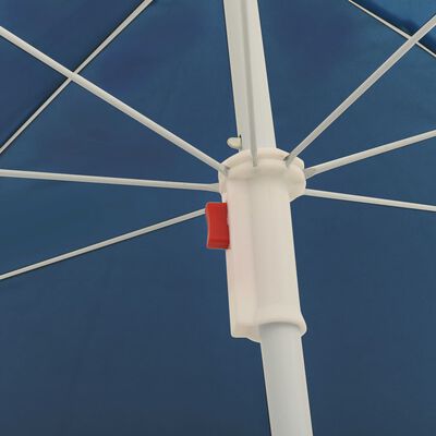 vidaXL Outdoor Parasol with Steel Pole Blue 70.9"