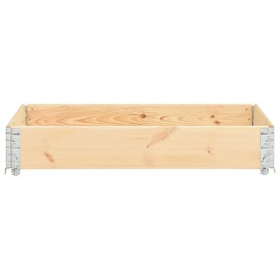 vidaXL Pallet Collar 31.5"x47.2" Solid Pine Wood