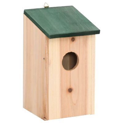 vidaXL Bird Houses 4 pcs Wood 4.7"x4.7"x8.7"