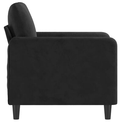 vidaXL Sofa Chair Black 23.6" Velvet