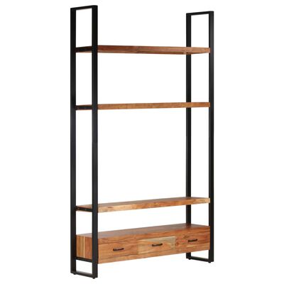 vidaXL Bookshelf 46.5"x11.8"x78.7" Solid Wood Acacia