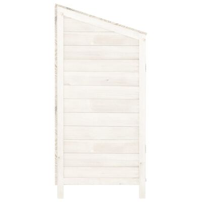 vidaXL Garden Shed White 40.2"x20.5"x44.1" Solid Wood Fir