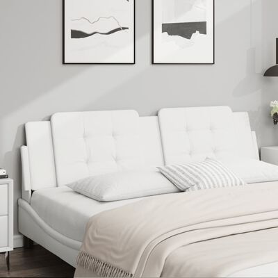 vidaXL Headboard Cushion White 72" Faux Leather