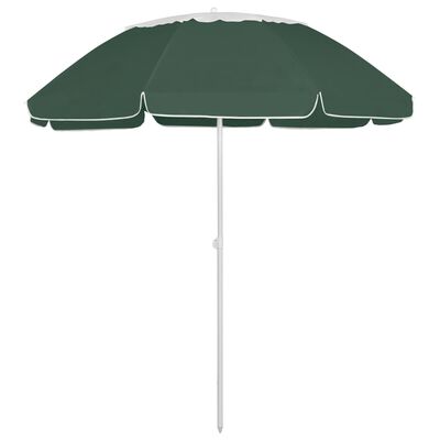 vidaXL Beach Parasol Green 118.1"