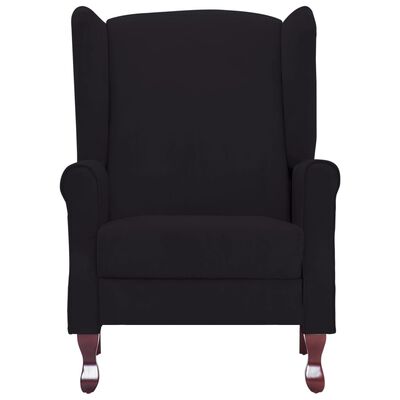 vidaXL Recliner Black Fabric