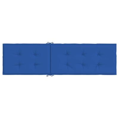 vidaXL Deck Chair Cushion Royal Blue (29.5"+41.3")x19.7"x1.6"