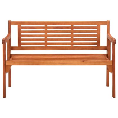 vidaXL Foldable Patio Bench 47.2" Solid Eucalyptus Wood