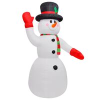 vidaXL Christmas Inflatable Snowman 8 ft