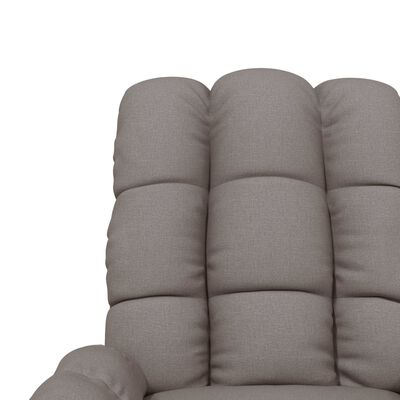 vidaXL Recliner Taupe Fabric