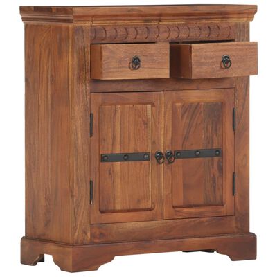 vidaXL Sideboard 24.8"x11.8"x29.5" Solid Acacia Wood