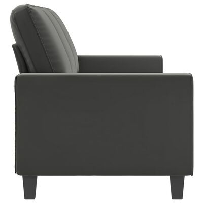 vidaXL 3-Seater Sofa Dark Gray 82.7" Microfiber Fabric