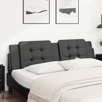 vidaXL Headboard Cushion Black 72" Faux Leather