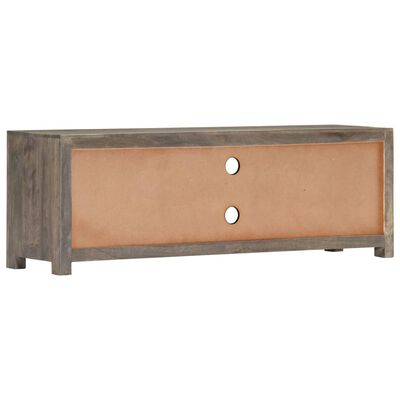 vidaXL TV Stand Gray 47.2"x11.8"x15.7" Solid Wood Mango