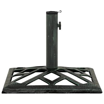 vidaXL Umbrella Base Green 17.3"x17.3"x12.2" Cast Iron