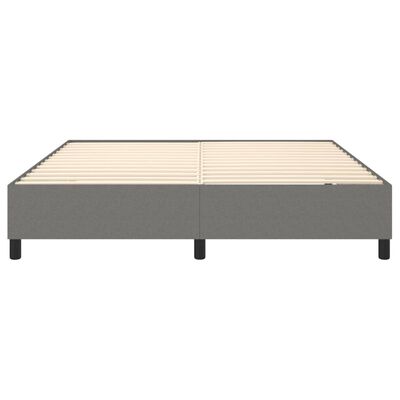 vidaXL Bed Frame Dark Gray 72"x83.9" California King Fabric