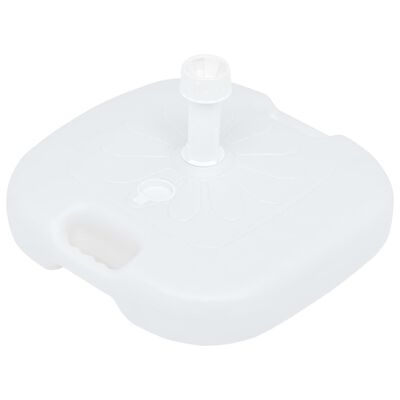 vidaXL Umbrella Base Sand/Water Filled 4.2 gal White Plastic