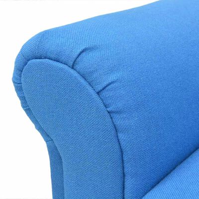 vidaXL Convertible Sofa Bed Fabric Blue