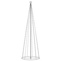 vidaXL Christmas Cone Tree 330 Warm White LEDs Decoration 3x10 ft