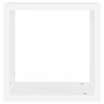 vidaXL Wall Cube Shelves 2 pcs White 11.8"x5.9"x11.8"