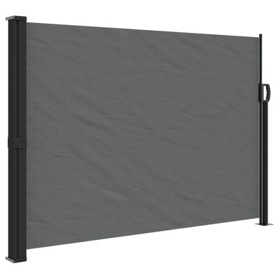 vidaXL Retractable Side Awning Anthracite 55.1"x118.1"