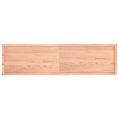 vidaXL Table Top Light Brown 78.7"x19.7"x(0.8"-1.6") Treated Solid Wood Live Edge