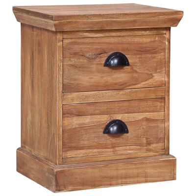 vidaXL Bedside Cabinet 15.7"x11.8"x19.7" Solid Teak