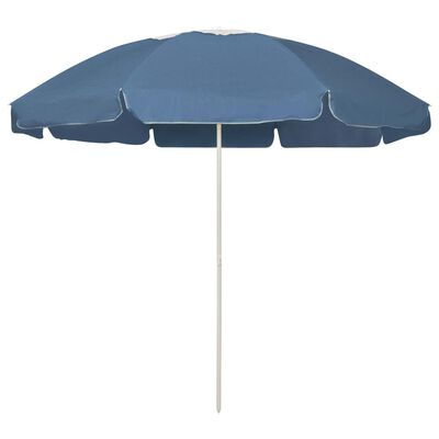 vidaXL Beach Parasol Blue 94.5"