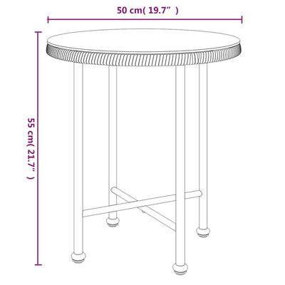 vidaXL 3 Piece Patio Dining Set Poly Rattan