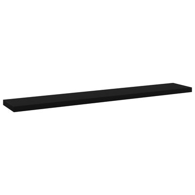 vidaXL Bookshelf Boards 8 pcs Black 23.6"x3.9"x0.6" Engineered Wood