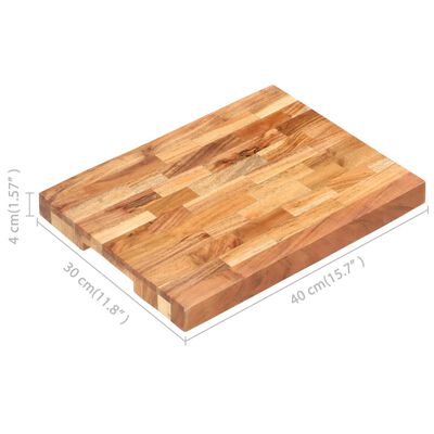 vidaXL Chopping Board 15.7"x11.8"x1.6" Solid Acacia Wood