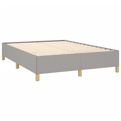 vidaXL Bed Frame Light Gray 53.9"x74.8" Full Fabric