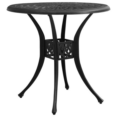 vidaXL 5 Piece Bistro Set Cast Aluminum Black