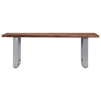 vidaXL Coffee Table with Live Edges 45.3"x23.6"x15.7"