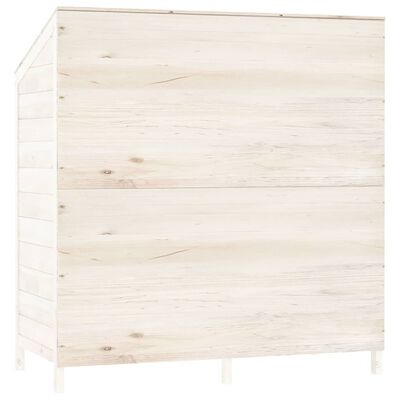 vidaXL Garden Shed White 40.2"x20.5"x44.1" Solid Wood Fir