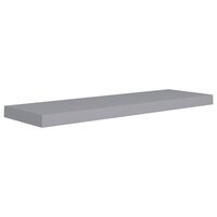 vidaXL Floating Wall Shelf Gray 31.5"x9.3"x1.5" MDF