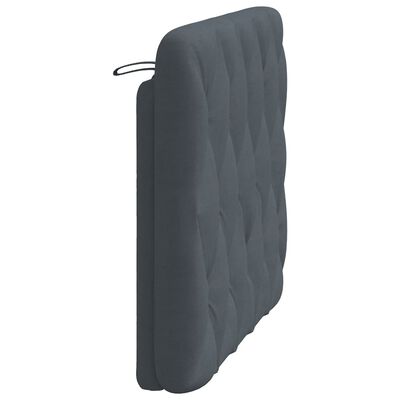 vidaXL Headboard Cushion Dark Gray 39.4" Velvet