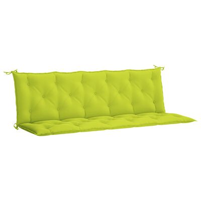 vidaXL Garden Bench Cushion Bright Green 70.9"x(19.7"+19.7")x2.8" Oxford Fabric