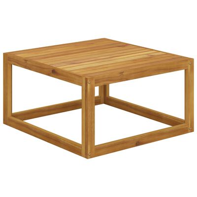 vidaXL Coffee Table 26.7"x26.7"x11.4" Solid Acacia Wood