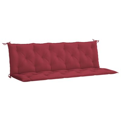 vidaXL Garden Bench Cushion Wine Red 70.9"x(19.7"+19.7")x2.8" Oxford Fabric