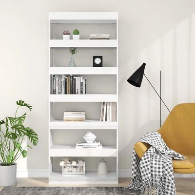 vidaXL Book Cabinet/Room Divider Smoked Oak 31.5 x11.8 x78