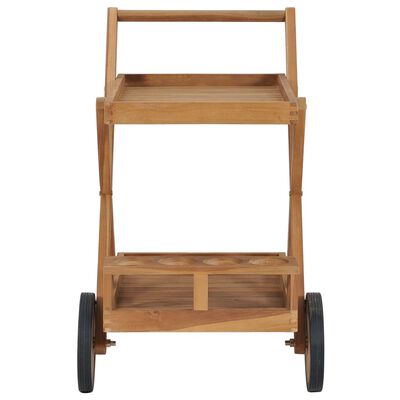 vidaXL Tea Trolley Solid Teak Wood