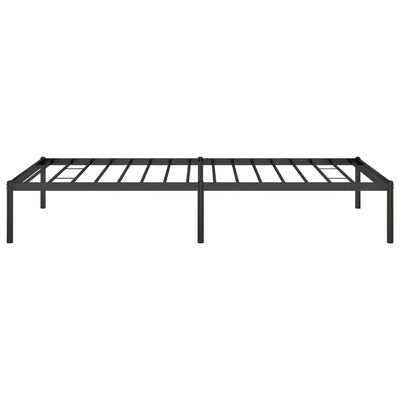 vidaXL Metal Bed Frame without Mattress Black 39.4"x74.8"