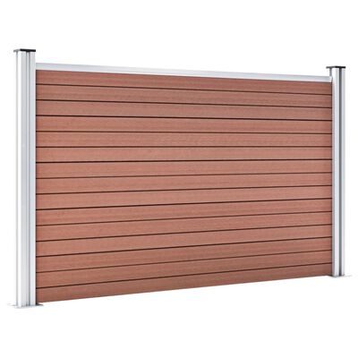 vidaXL Garden Fence WPC 139"x41.7" Brown