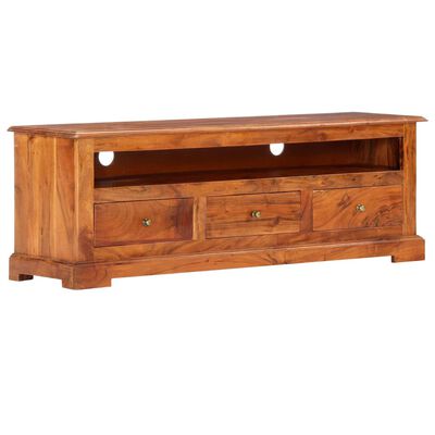 vidaXL TV Stand 47.2"x11.8"x15.7" Solid Wood Acacia