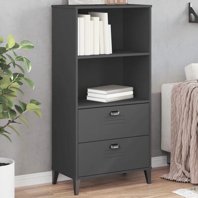 vidaXL Bookcase VIKEN Anthracite Gray 23.6"x13.8"x48.4" Engineered Wood