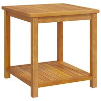 vidaXL Side Table Solid Acacia Wood 17.7"x17.7"x17.7"